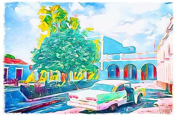 On the road in Cuba, motif 12 by zam art