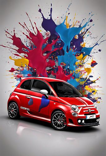 Abarth 500 splash art