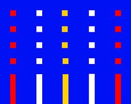Farbige Balken und Blöcke auf blauem Hintergrund V2