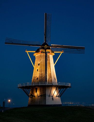 Verlichte molen