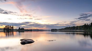 Zonsondergang Zweeds meer 2