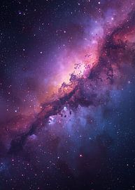 Abstract Galaxy Art – Cosmic Nebula Space Background
