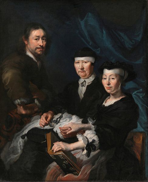 The Artist with his Family, Karel van Mander (III) by Masterful Masters