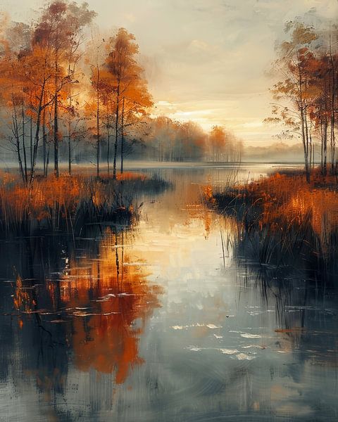 Modern Landscape Painting. by AVC Art Studio