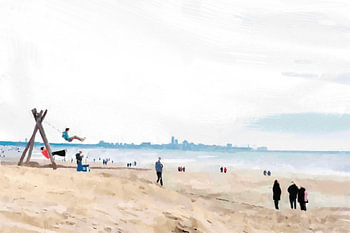 'Swinging on the Beach': relaxing in Noordwijk aan Zee