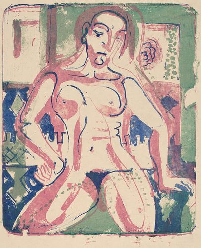 Ernst Kirchner, Naakte Vrouw, 1927