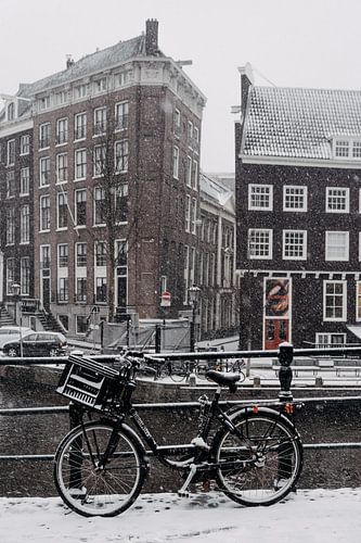 La neige à Amsterdam