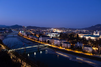 Evening atmosphere in Salzburg