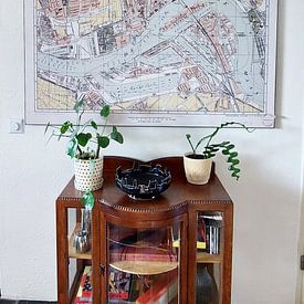 Klantfoto: Plattegrond van Rotterdam / geteekend door J.J. Claus, als ArtFrame