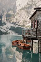 Lago di Braies Dolomieten Italië