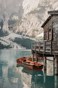 Lago di Braies Dolomites Italie sur Amber den Oudsten