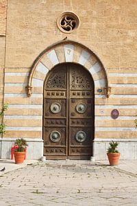 Alte Tür Palazzo Galletti Di San Cataldo,  Palermo,  Sizilien, Italien, Europa