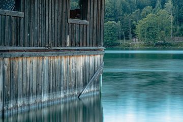 Fishing hut by the lake