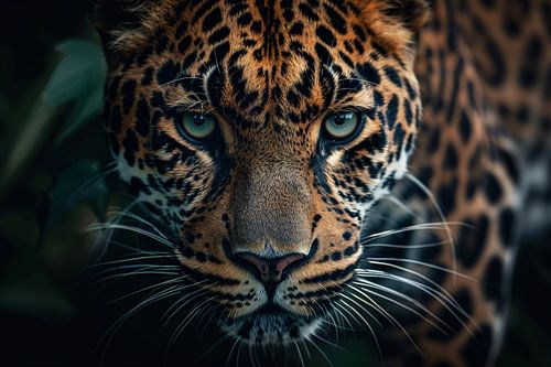 Jaguar majestueux au regard intense