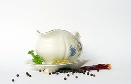 Stilleven  oma servies  by Watze D. de Haan