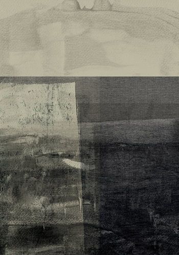 Perfecte ruimte. Minimalistisch abstract landschap.