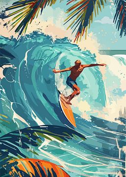 Surfing by Lae