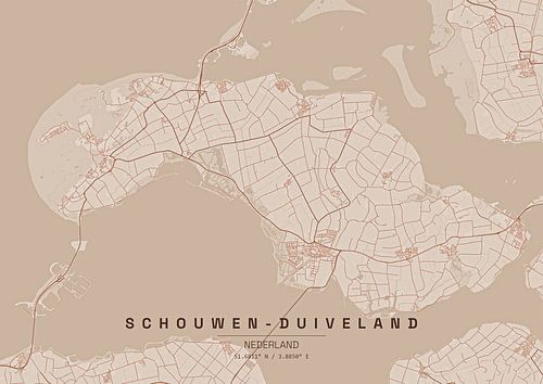 Schouwen-Duiveland Plattegrond