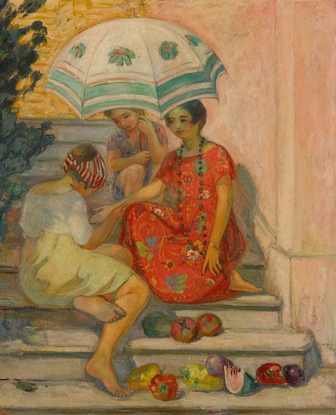 The fortune teller, Sainte-Maxime, Henri Lebasque by Masterful Masters