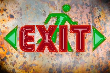 Exit sign by Humphry Jacobs