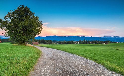 Landstraße in Bayern