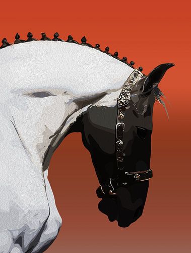 Cheval andalou élégant - Majestic Equestrian Art