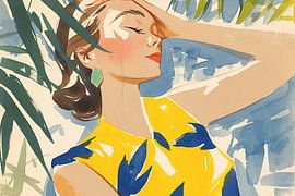 Portrait minimalist painting