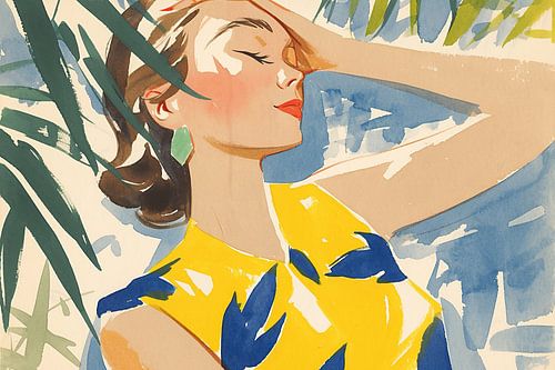 Porträt minimalistische Malerei