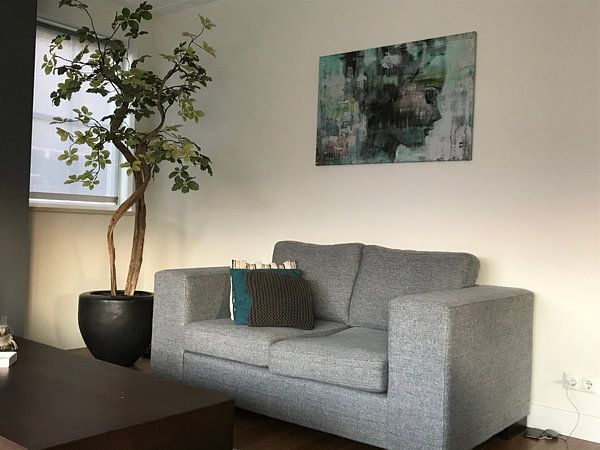 Klantfoto: Angie green van Atelier Paint-Ing, op canvas