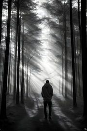 Sunray Forest III van Lonely Art