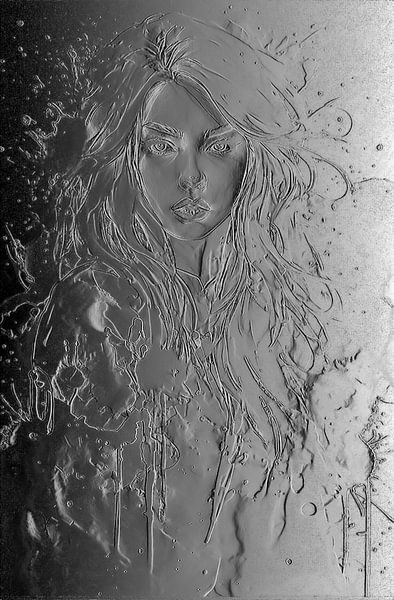 Schönheit in Silber mit Prägung... von Ans Bastiaanssen