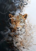 Der Leopard im Rauch & Eleganz