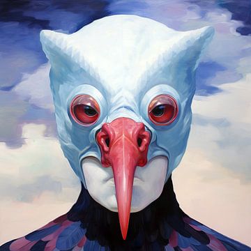 Surrealistische vogel van Lauri Creates