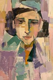 Geometric woman by Poster Art Shop