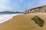 Golden Gate Beach van Remco Bosshard thumbnail