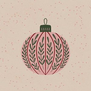 Globe de Noël avec branches