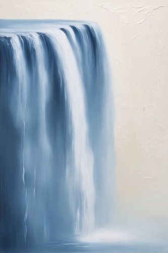 Abstracte waterval in zachte kleuren