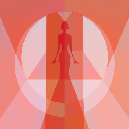 Silhouette d'une femme en robe