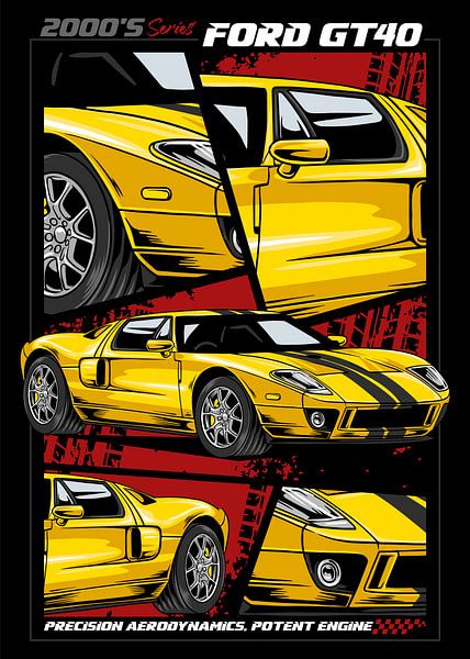 Ford GT40 Super Auto von Adam Khabibi