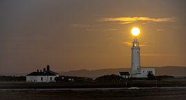 Full Moon with Light House
