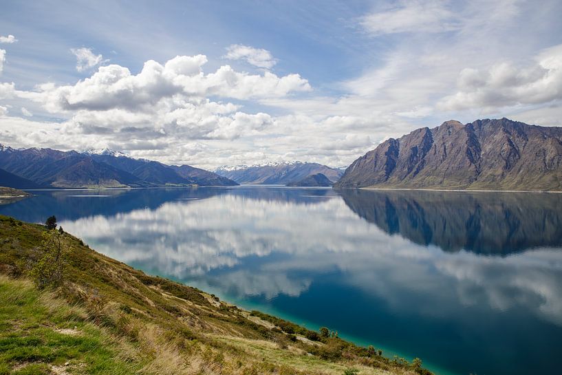 Lake Hawea Nieuw Zeeland van Frans Kieckens
