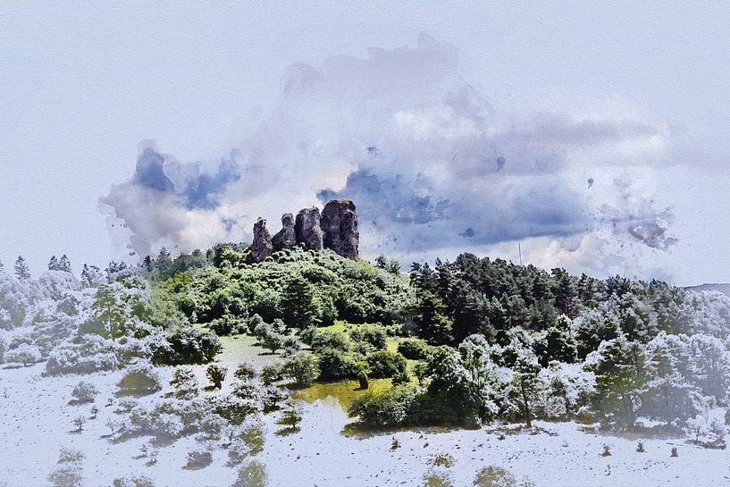 De Auberg in Gerolstein (Duitsland) van Art by Jeronimo