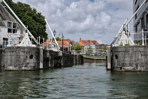 De oude sluizen bij de Spinhuisbrug