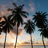 Zonsondergang Aitutaki van Laura Vink