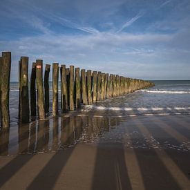 Wellenbrecher an der Opalküste von Marian van der Kallen Fotografie