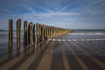 Brise-lames sur la Côte d'Opale sur Marian van der Kallen Fotografie