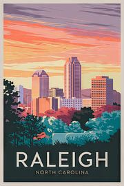 Raleigh, Caroline du Nord sur Poster Art Shop