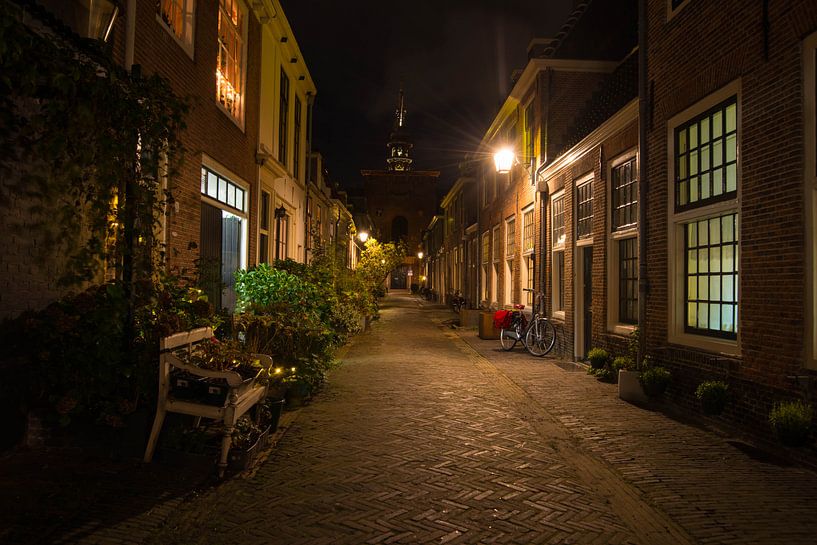 Kerkstraat in Haarlem van Wendy Drent