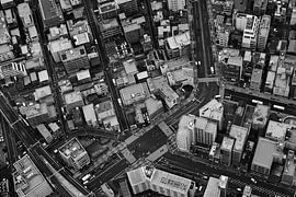 Urban Geometry - Aerial View of Tokyo by Matthias Hauser