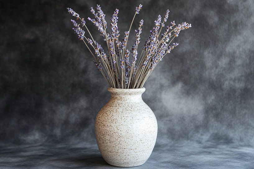 Rustic vase with lavender by Imperial Art House